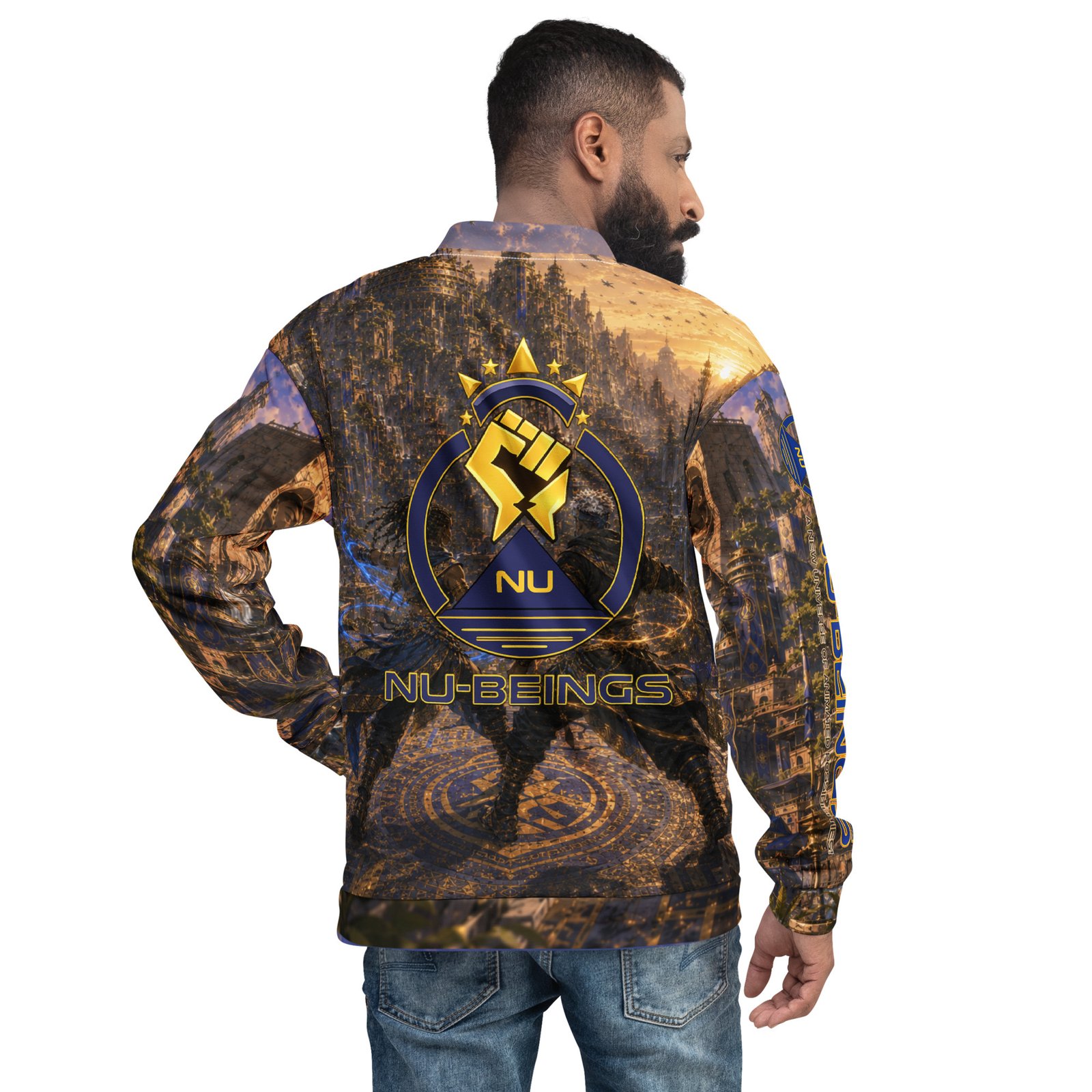 NU-BEINGS Nubari Twins Power Bomber Jacket - Image 4