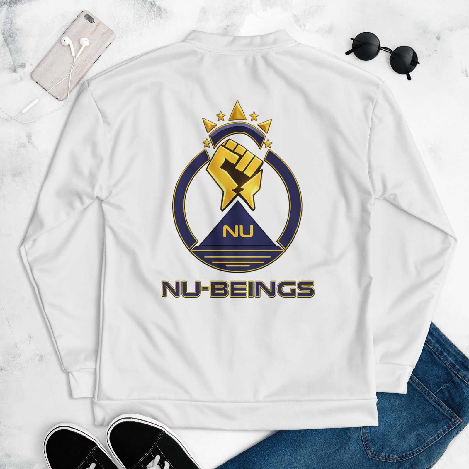 NU-BEINGS Hip Hop Vibes Bomber Jacket - Image 6