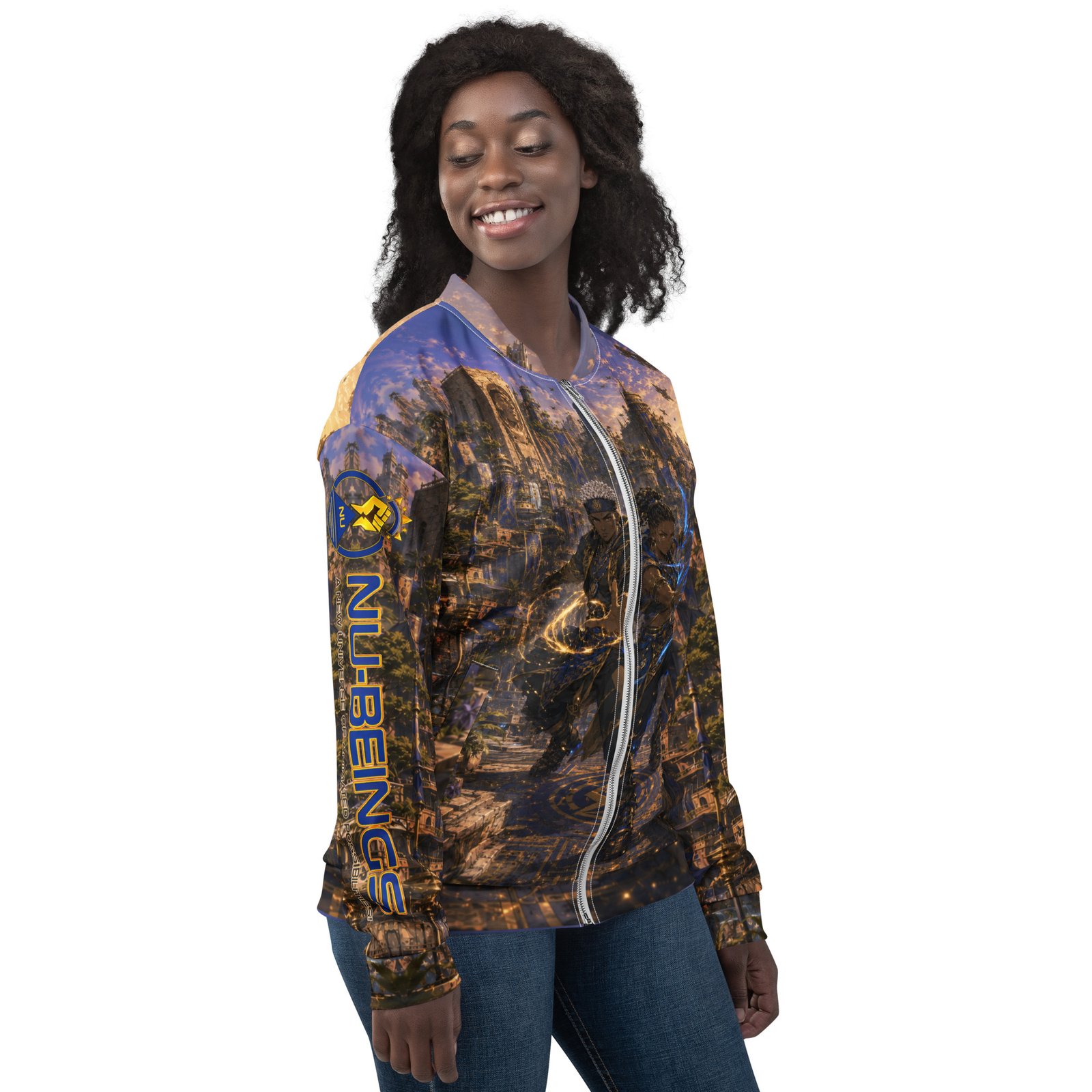 NU-BEINGS Nubari Twins Power Bomber Jacket - Image 3